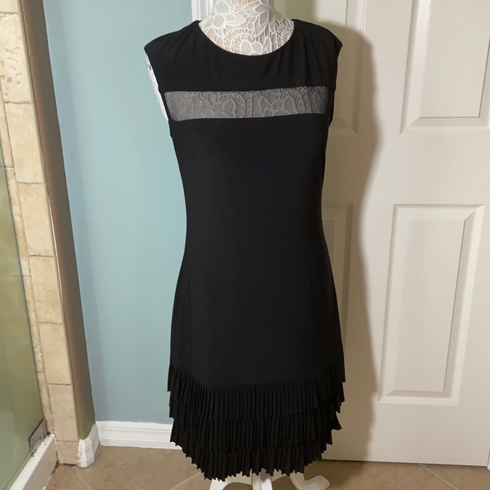 Like New Gorgeous Frank Lyman Mesh And Pleated He… - image 1